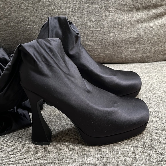 JEFFREY CAMPBELL Pantalones Platform Boot, BLACK SIZE 6 1/2 - Picture 8 of 15